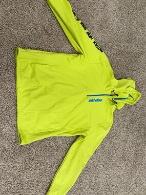 Men's Neon Yellow Hooded Softshell